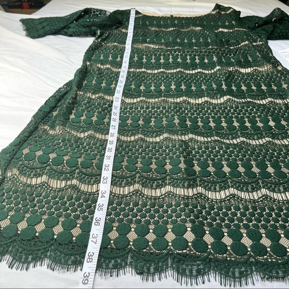 Dress Barn Green Lace Cocktail Dress Size 14W - Picture 13 of 13